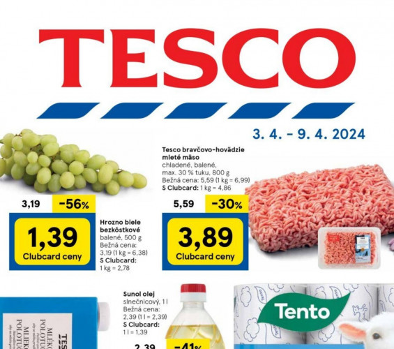 tesco - Leták Tesco Hypermarkety od 03.04.2024