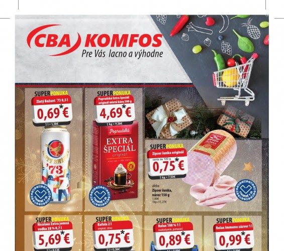cba-komfos - CBA Komfos leták Superponuka od 15.12.2021