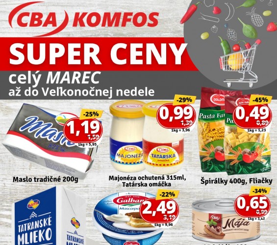 cba-komfos - leták CBA Komfos - super ceny od 01.03.2023