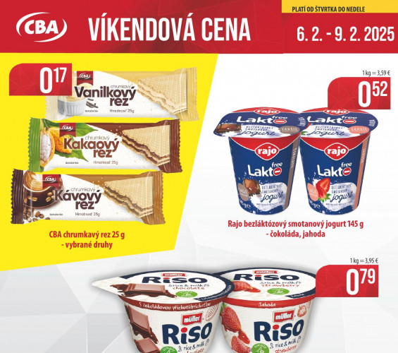 cba-komfos - leták CBA víkend od 06.02.2025