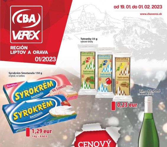 cba-verex - CBA Verex leták od 19.01.2023