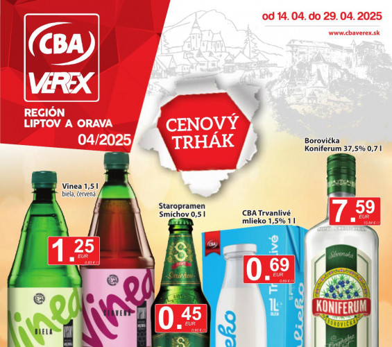 cba-verex - leták od 14.04.2025