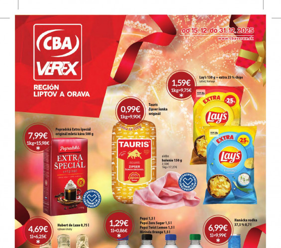 cba-verex - leták od 15.12.2025