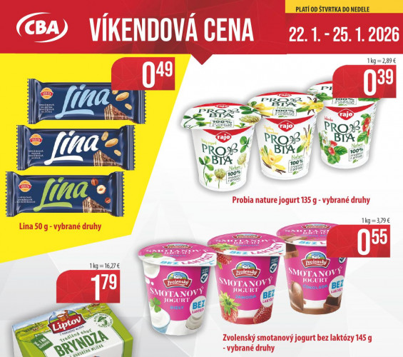 cba-verex - leták CBA víkend od 22.01.2026