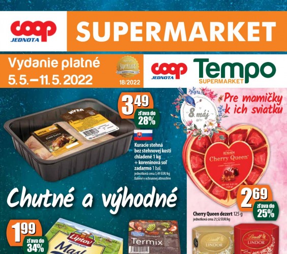 coop - leták COOP Supermarket od 05.05.2022