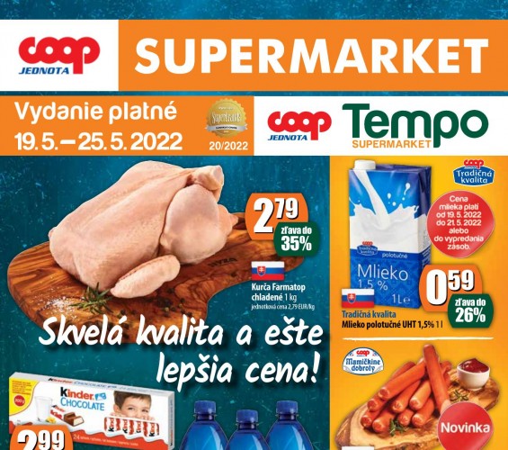 coop - leták COOP Supermarket od 19.05.2022