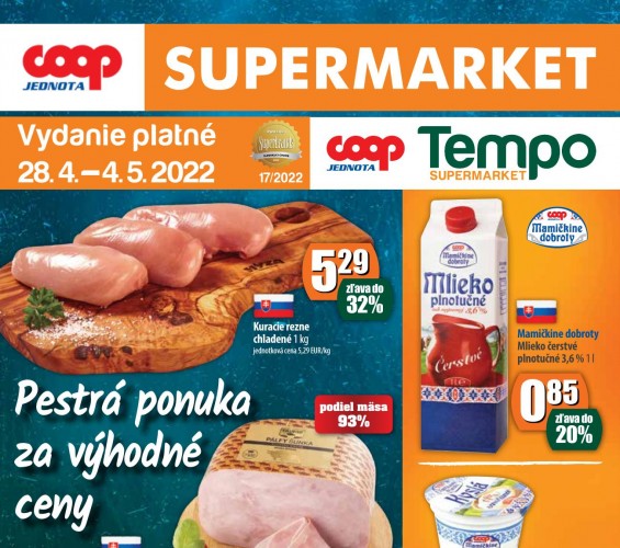 coop - leták COOP Supermarket od 28.04.2022