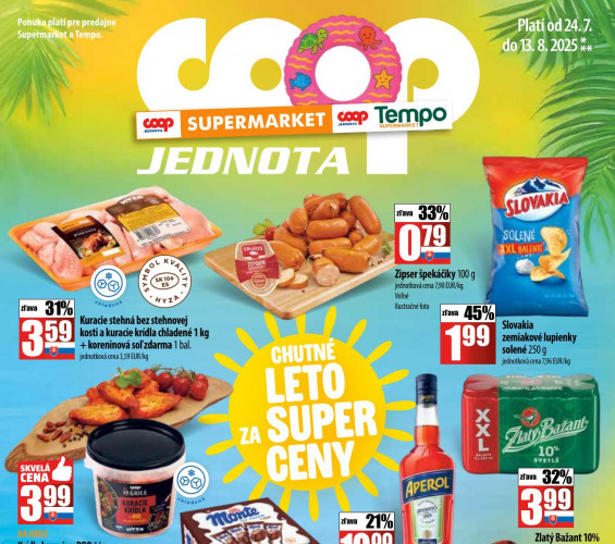 COOP - leták COOP Jednota od 24.07.2025