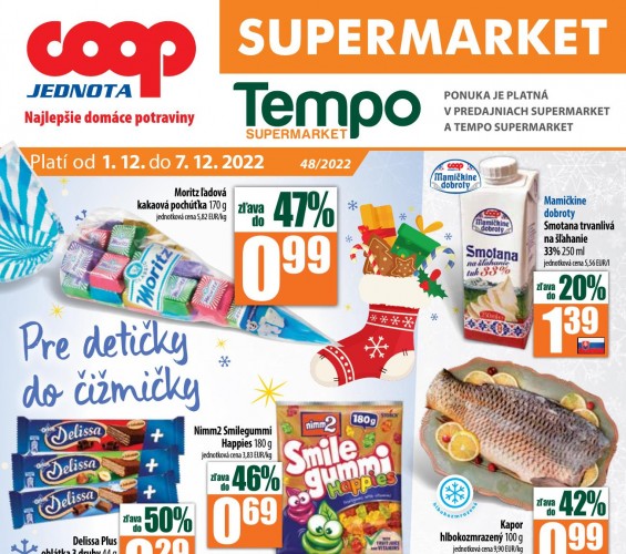 coop - leták Coop Supermarket od 01.12.2022