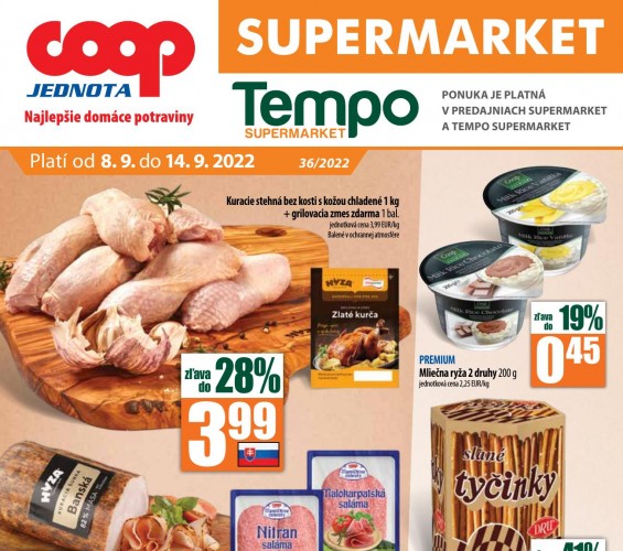 coop - leták Coop Supermarket od 08.09.2022