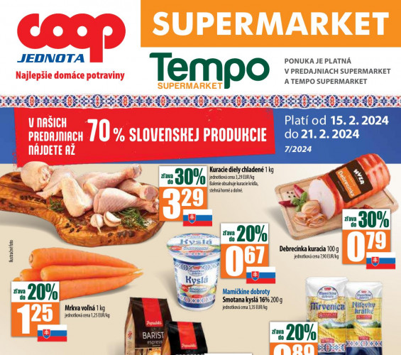 coop - leták Coop Supermarket od 15.02.2024