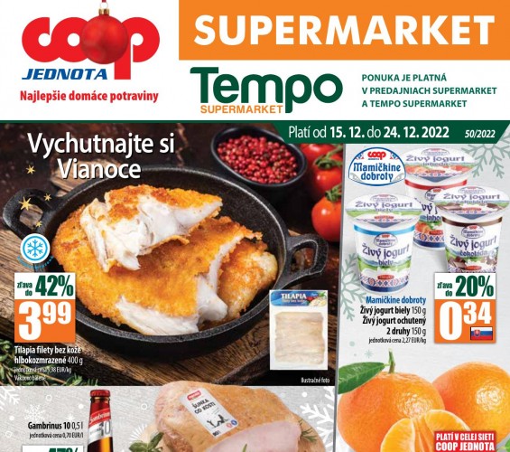 coop - leták Coop Supermarket od 15.12.2022