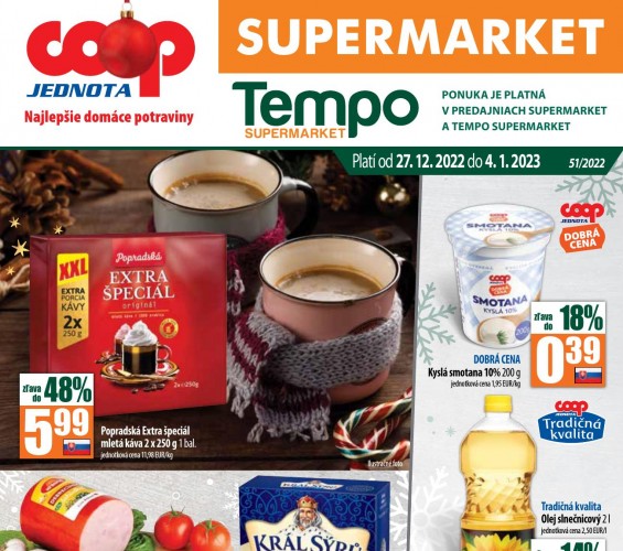 coop - leták Coop Supermarket od 27.12.2022