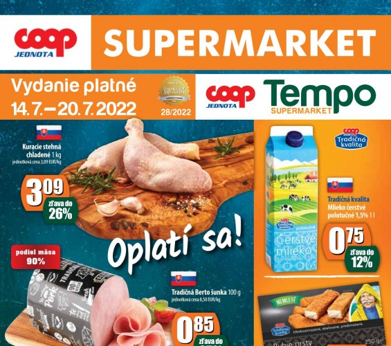 coop - leták supermarket od 14.07.2022