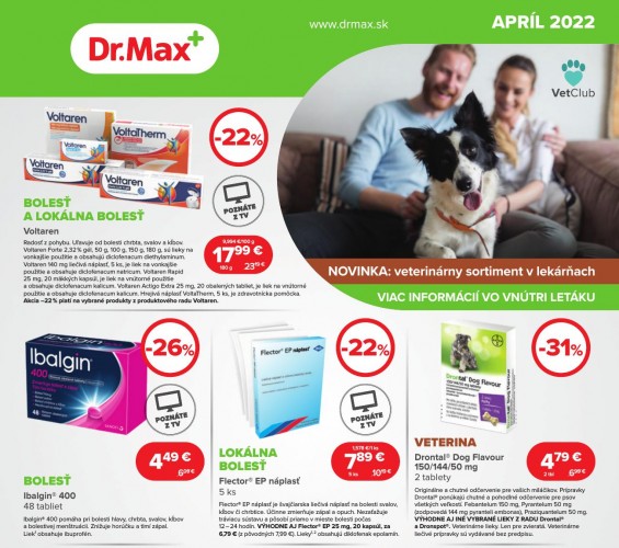 dr-max - Dr. Max leták Apríl 2022 od 01.04.2022