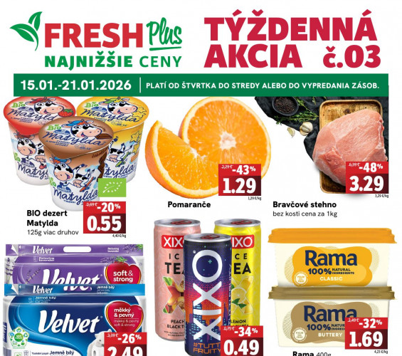 fresh - leták Fresh týždeň od 15.01.2026