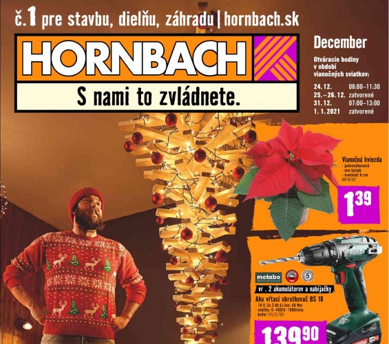 hornbach - Akciový leták od 01.12.2020