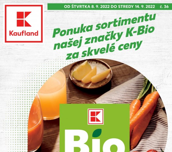 kaufland - BIO leták od 08.09.2022