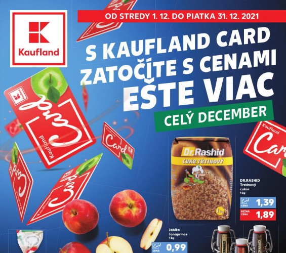 kaufland - Kaufland Card leták od 01.12.2021