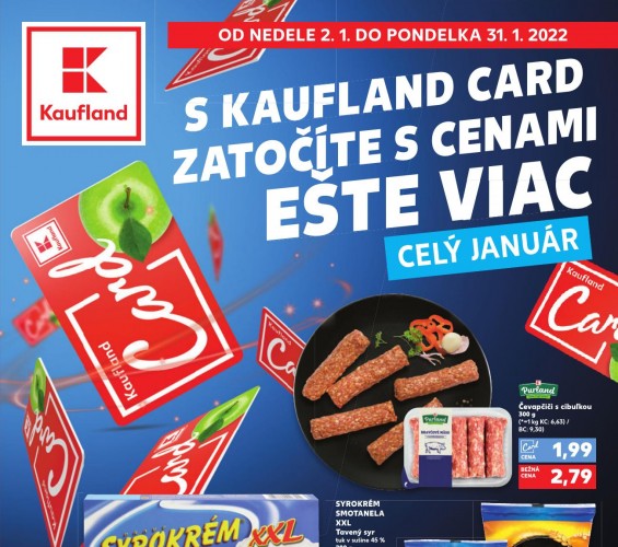 kaufland - Kaufland Card leták od 02.01.2022