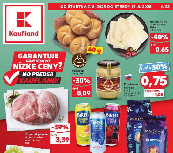 Kaufland - leták od 07.08.2025