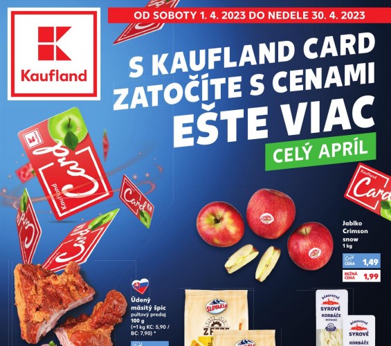kaufland - leták Kaufland card od 01.04.2023