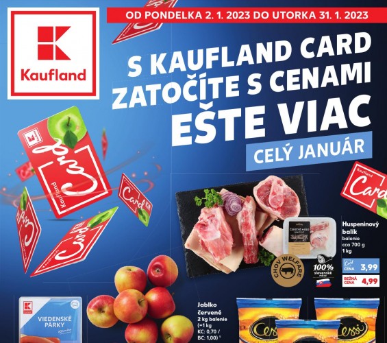 kaufland - leták Kaufland card od 02.01.2023