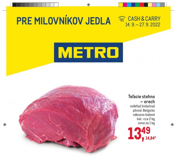 metro - Metro leták pre milovníkov jedla od 14.09.2022