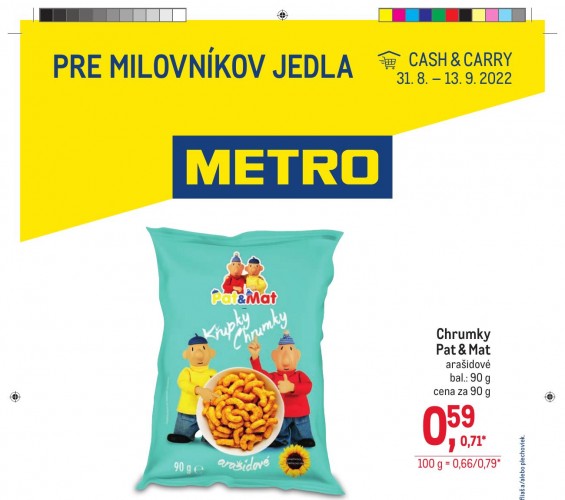 metro - Metro leták pre milovníkov jedla od 31.08.2022