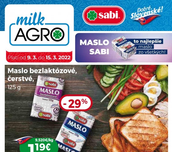 milk-agro - Akciový leták od 09.03.2022