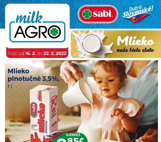 milk-agro - Akciový leták od 16.02.2022