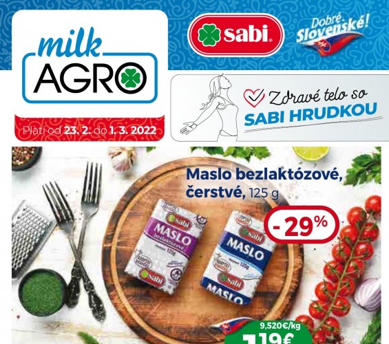 milk-agro - Akciový leták od 23.02.2022
