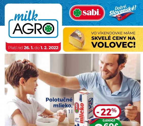 milk-agro - Akciový leták od 26.01.2022