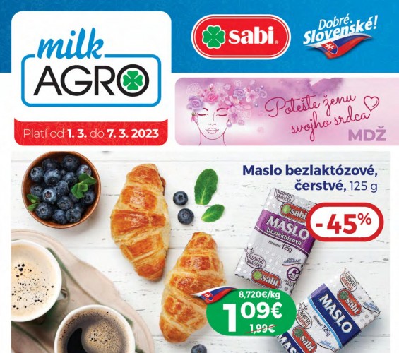 milk-agro - leták od 01.03.2023