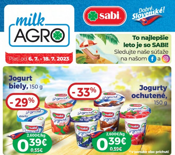 milk-agro - leták od 06.07.2023