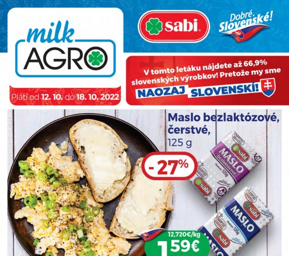 milk-agro - leták od 12.10.2022