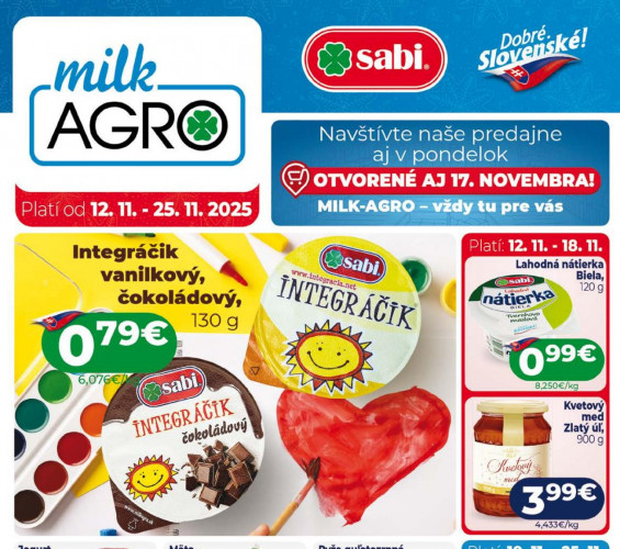 milk-agro - leták od 12.11.2025