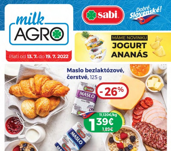 milk-agro - leták od 13.07.2022
