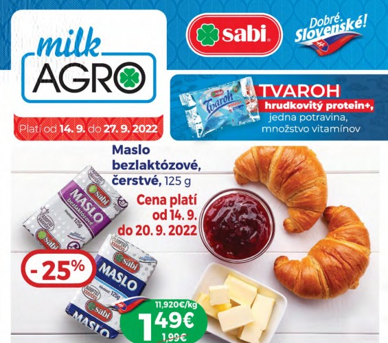 milk-agro - leták od 14.09.2022