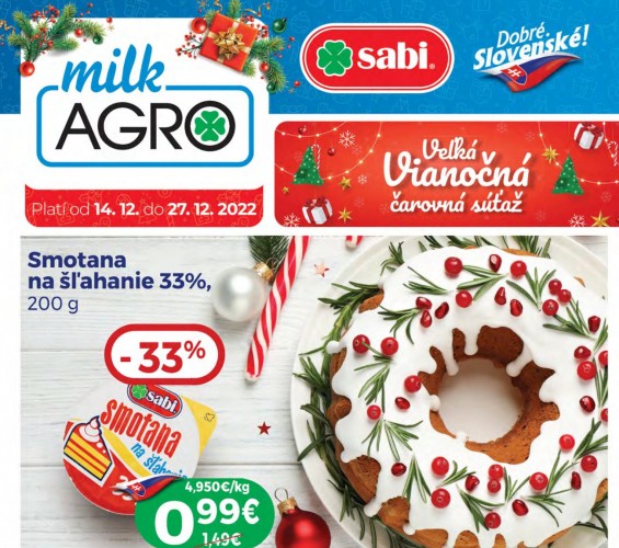 milk-agro - leták od 14.12.2022