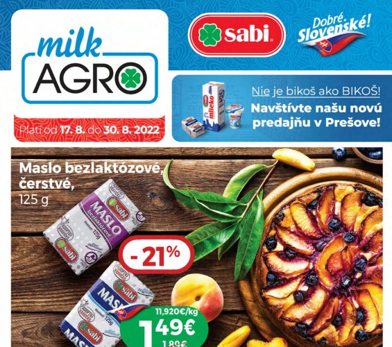 milk-agro - leták od 17.08.2022