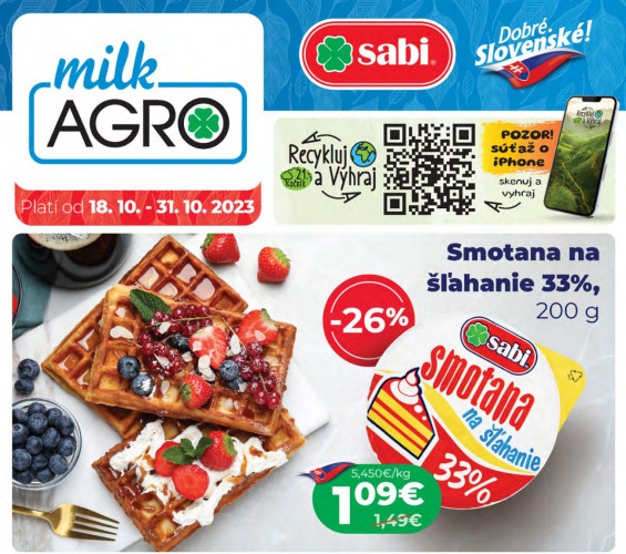 milk-agro - leták od 18.10.2023