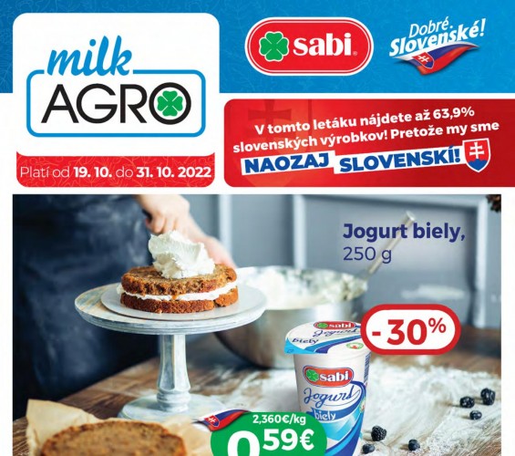milk-agro - leták od 19.10.2022