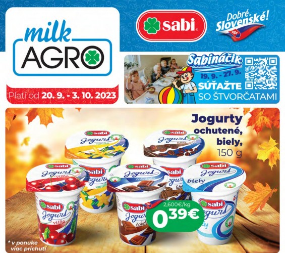 milk-agro - leták od 20.09.2023