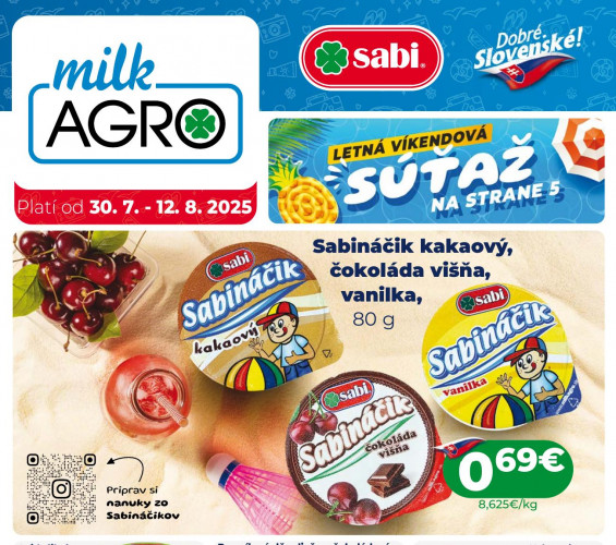 Milk Agro - leták od 30.07.2025