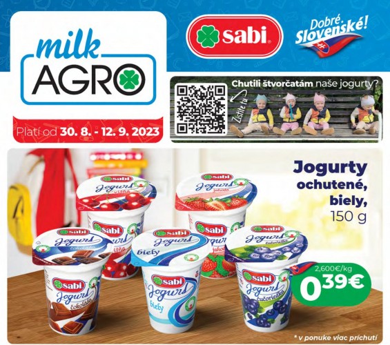 milk-agro - leták od 30.08.2023