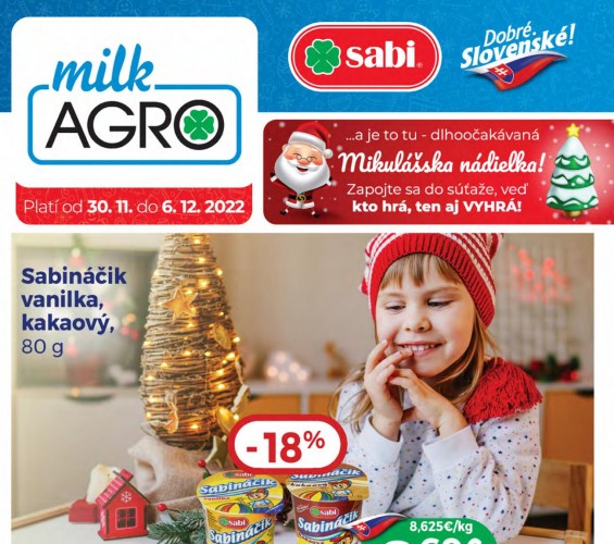 milk-agro - leták od 30.11.2022
