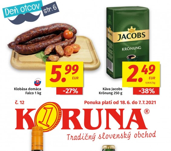 potraviny-koruna - Akciový leták od 18.06.2021