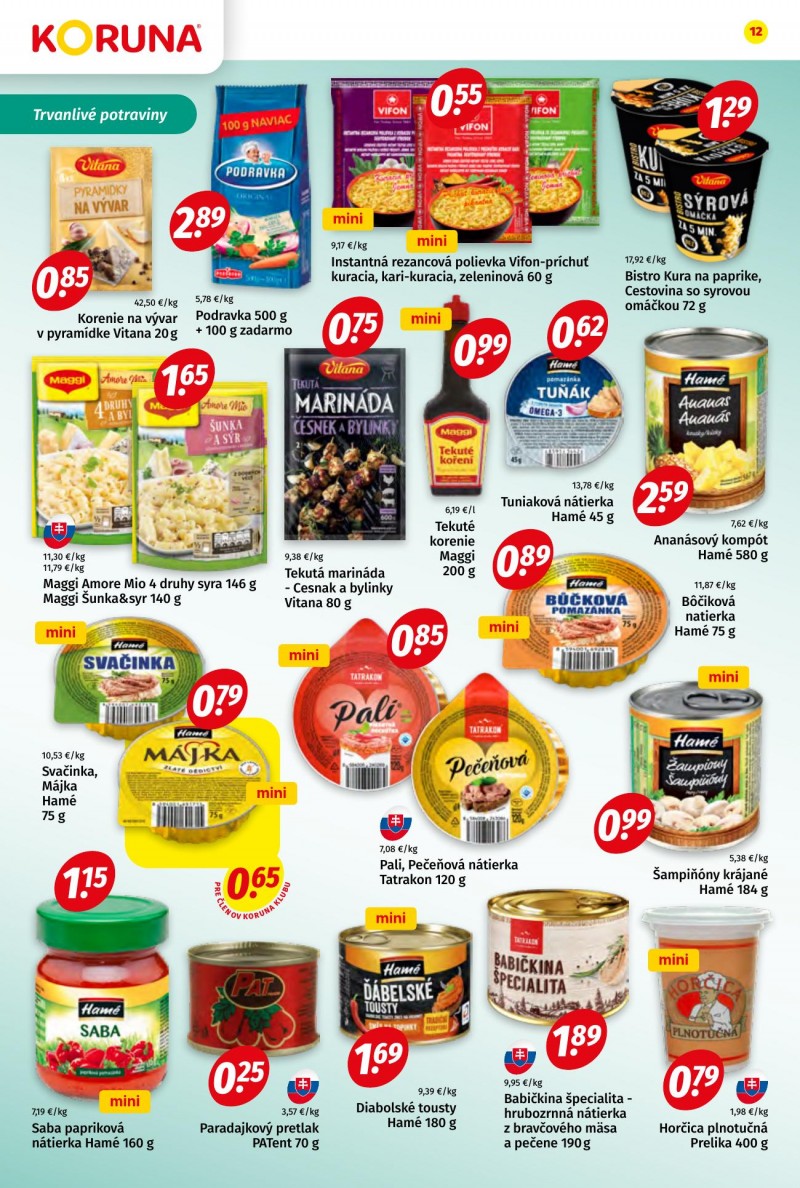 Potraviny Koruna