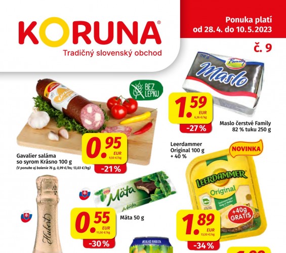 potraviny-koruna - leták od 28.04.2023